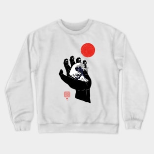 Kanagawa hand Crewneck Sweatshirt